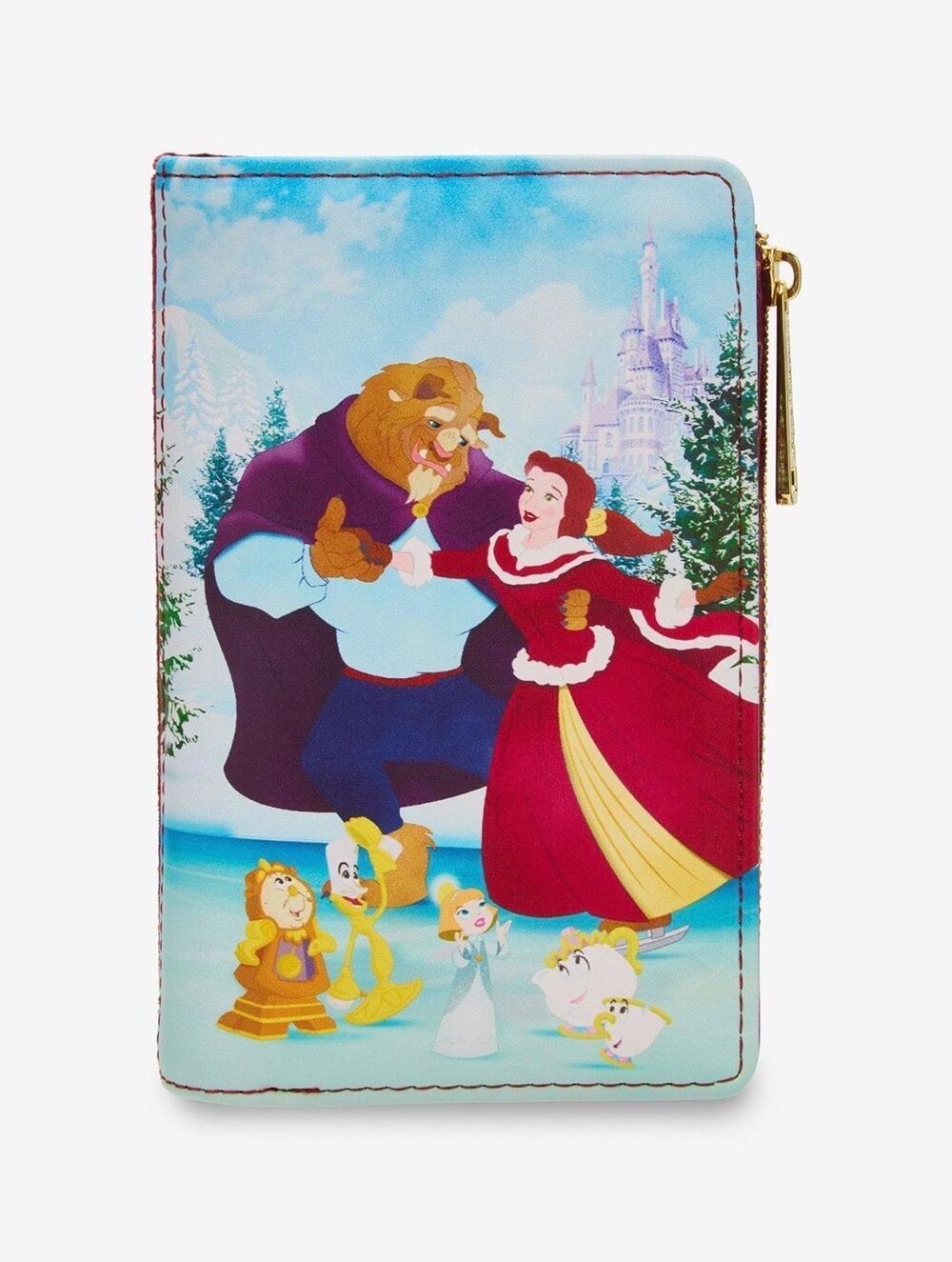 Loungefly DIsney Beauty & the Beast Winter Ice Skating Wallet